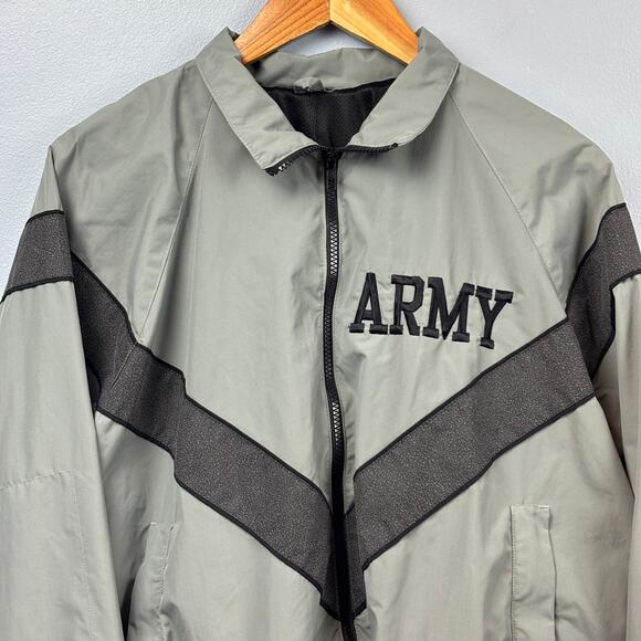 US Army Physical Fitness Uniform IPFU Jacket Windbreaker Long Sleeve Bomber XS - Picture 5 of 8